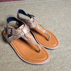 Crown Vintage Animal Print Sandals